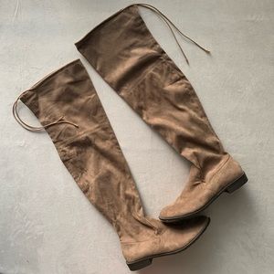 Wet Seal Yoki Over The Knee Suede Boots Size 10
